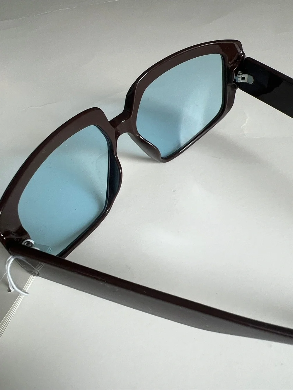 H&M Brown Frame Blue Lens Women's Sunglasses